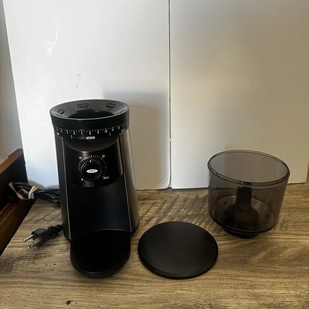 OXO BREW Conical Burr Coffee Grinder 16 Oz One Touch - Stainless Steel 8717000